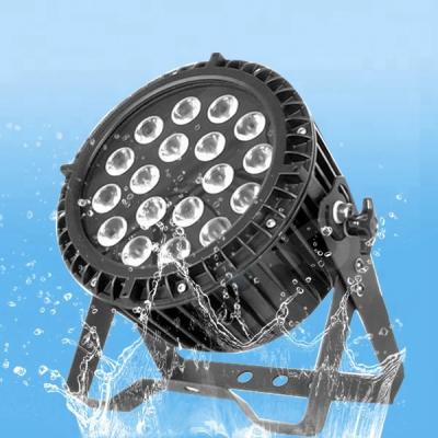 China rgbawv 4 in-1 led 18x18w slim led par 64 used for concerts lighting IP65 waterproof zoom LR-P008 for sale