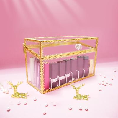 China Europe Customized Lip Lacquer Storage Colors Cosmetic Box Make Up Organizer for sale