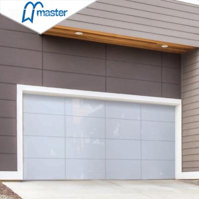 China Factory Direct Sale Automatic Sectional Overhead Aluminum Frameless Glass Doors Good Main Windproof Garage Doors With High Quality for sale