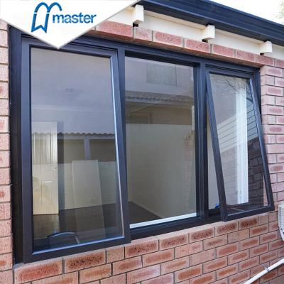 China China factory direct sale magnetic hurricane proof aluminum double screen glass glazed aluminum glass tent Windows with good price for sale