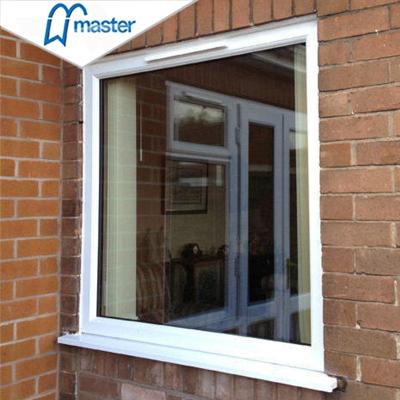 China Magnetic Hot Sale Low Price Master Screen Hurricane Proof Soundproof Double Well Glazed Aluminum Glass Fixed Windows for sale