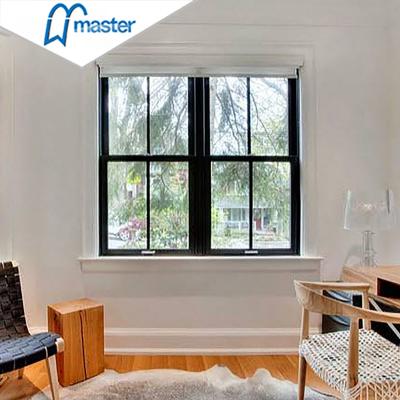 China Customized top hung double magnetic screen factory style modern American upvc aluminum tent window single hung window for sale