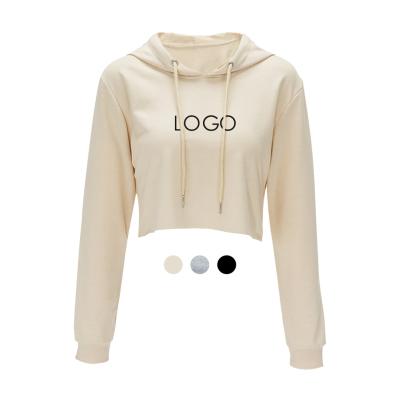 China QUICK DRY QUICK DRY Hoodies Wholesale Custom 100% Cotton Hoodie Sweatshirts Women Logo Printing Shortly Elevate Top Hoodies for sale