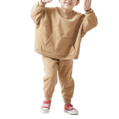 China Crewneck Breathable Sweatshirt Kids Clothing Two-Piece Pants Set Boys And Girls Unisex Tracksuit for sale