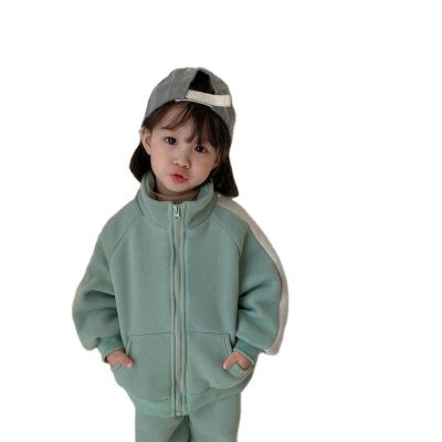 China Breathable Breathable Kids Wear Baby Clothing Sets Shearling Cotton Zipper Hoodies Kids Sweatshirt for sale