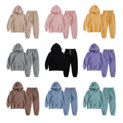 China Fashion European QUICK-DRY QUICK-DRY Children's Clothing Pullover Hoodie Sweatshirt Children's Hoodies Set 2pcs for sale