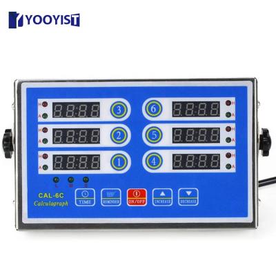 China YOOYIST Viable Reminder Cooking Commercial Evident Calculagraph Timer Volume Control 6 Channels Digital Kitchen Timer for sale