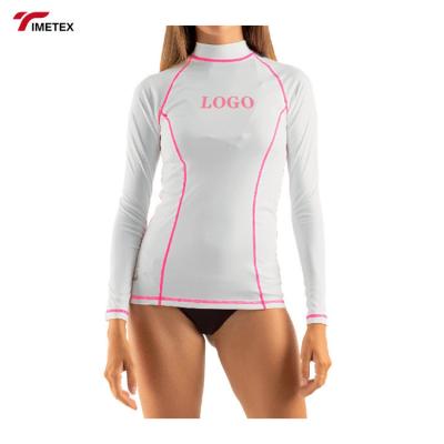 China Custom Logo Upf 50+ Long Sleeve Guard Women's Long Sleeve Rash Surf Rashguard Swimming Rash Guard for sale