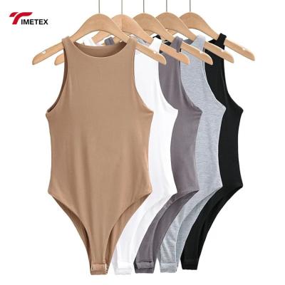 China Custom Women QUICK DRY Logo Rompers Stretch Slim One Piece Beach Sexy Overalls Bottoming Jumpsuits For Women for sale