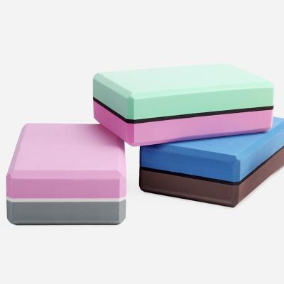 China 120g Factory Wholesale Price Material Custom Logo Foam Yoga Block OEM High Density Moisture-Proof Design EVA Foam Kids Yoga Brick for sale