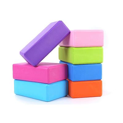 China Free Sample Durable EVA Yoga Block Brick Exercise Fitness Tool Workout Stretching Aid Body Shaping Health Training Equipment for sale