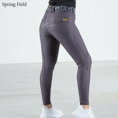 China Equestrian Seat Full Silicone Grip SF Longiness Clothing Legging Tights Rider Breeches Race Jodphurs Competition for sale