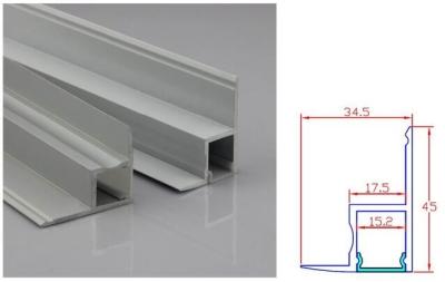 China LED aluminum extrusion profile diffuser Aluminium profile for led strips A4535 for ceiling Decoration for sale