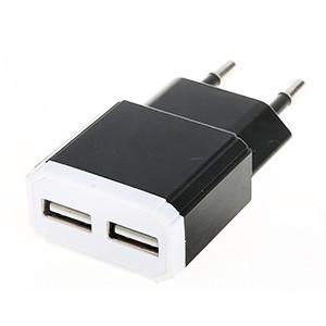 China 5V2A dual USB chargers ABS Material 10 watt power 86% Efficiency wall mount charger UL CE FCC KC for tablet PC for sale