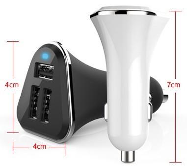 China 5V 1A 2.1A 3.1A Dual usb Car Charger for Mobile Phone with CE ROHS Marked 24 months warranty for sale