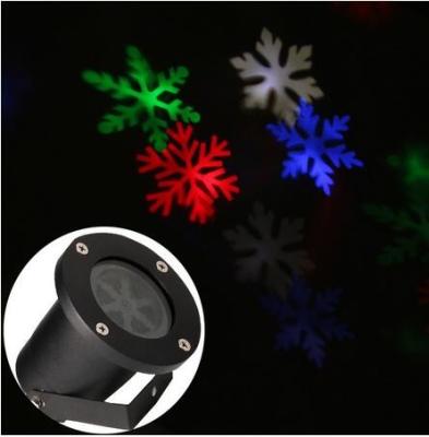 China outdoor moving white/colorful Lighting led snowflake projector show Landscape garden laser lighting for sale