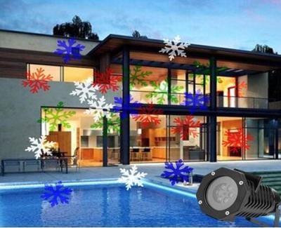 China RGBW Snowflake led laser light IP65 Outdoor holiday decoration lamps for sale