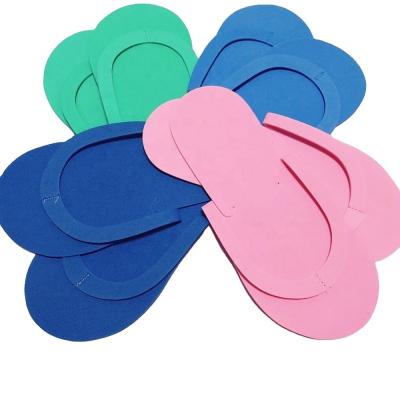 China Hot Sale Lightweight Private Logo Pedicure Eva Flip Flop Hotel Disposable Slipper For Nail Beauty Salon for sale