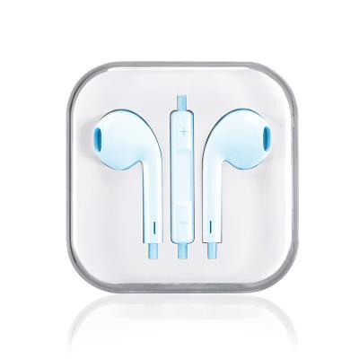 China Macaron Viable In-Ear Wired Earphones Stereo Sound Wire Control Android 3.5mm Crystal Box Phone Headset for sale