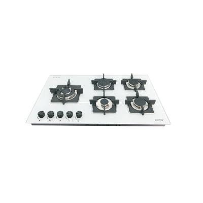 China Hotel Hot Sale Tempered Glass Gas Hob Stoves for sale