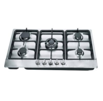 China Built-in Hotel 5 Burners Gas Hob For Home Kitchen Appliance for sale