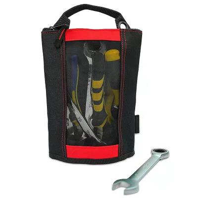 China Tool Canvas Bundling Tool Bag Made For Electrical Contractors Painters Carpenters Builders And Maintenance Tool Rack Bag for sale