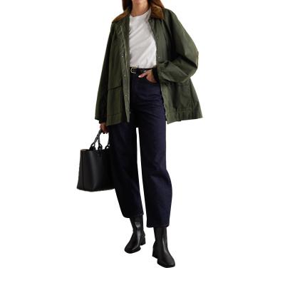 China wholesale custom Anti-wrinkle drop women clothes fashion ladies outwear coat zipper up casual pilot jackets Corduroy jacket women for sale