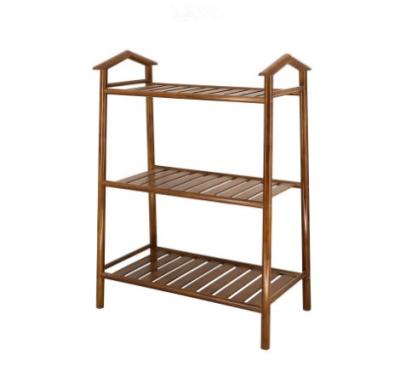 China Chinese Supplier Eco Friendly 2-5 Tier Factory Custom Bamboo Shoe Rack for sale