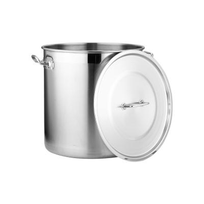 China Viable Factory Price Thickened Stock Pot Large Size Straight Stock Pot Soup Pot Stainless Steel 304 Stainless Steel for sale