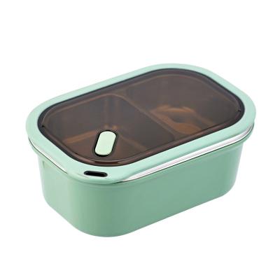 China Freshness Preservation Stainless Steel Lunch Box Bento Food Storage Container Desktop Lunch Box For Student for sale