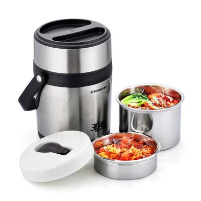 China Hot-selling 1.4L stainless steel vacuum food container vacuum food carrier sustainable tiffin carrier with good quality steel lunch box for sale