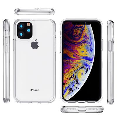 China High Quality Transparent Shockproof Acrylic TPU+PC Phone Case Four Corner Shockproof Back Cover For Iphone 13 for sale