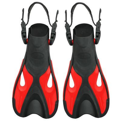 China Snorkeling Swimming Diving Snorkeling Fins Swim Fins Travel Size Shorts Adjustable For Snorkeling Men Adult Women Kids Open To Heel Swimming Fins for sale