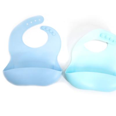 China BPA Silicone Baby Viable Free Cleaning Waterproof Bib With Food Catcher for sale