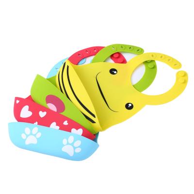 China Cartoon Washable Design Disposable Kids Oil - Proof Silicone Bib Waterproof Baby Bibs for sale