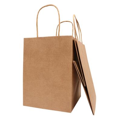 China Recyclable Wholesale Color Gifts Tote Cake Milk Tea Takeout Apparel Printing Paper Bag Kraft Paper for sale