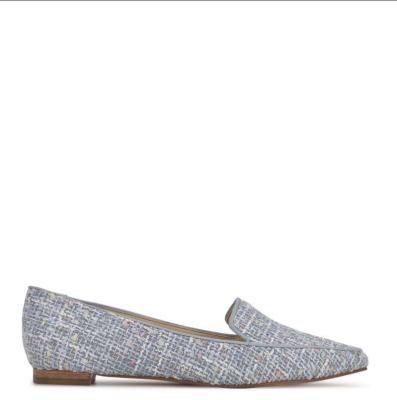 China Flat gray wovean point toe flats for women and guys for sale