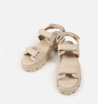 China Beach waterproof ivory flat sandals for women sandals women for sale