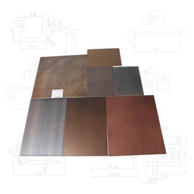 China High Quality Build Pattern Al Sheet Stamped Solid Wood Grain Embossing Ceiling Wood Grain Aluminum Carved Wood Plate for sale