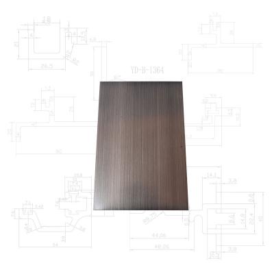 China Thin silver luster construction texture for coating aluminum zinc wave aluminum plate anodized powder coating wood grain aluminum plate for sale