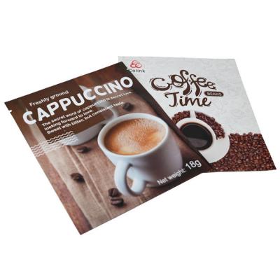 China Design Low MOQ Custom Digital Printing Food Grade Mylar Drip Coffee Moisture Proof Free Packaging Bags For Coffee Tea Food Storage for sale