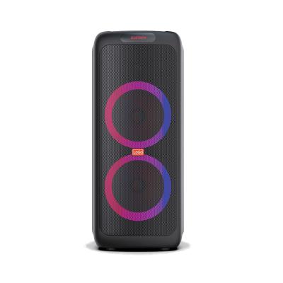 China Plastic Super Bass Function Phone Amazon Flame Wireless Led Light BT Wheels Outdoor Speakers for sale