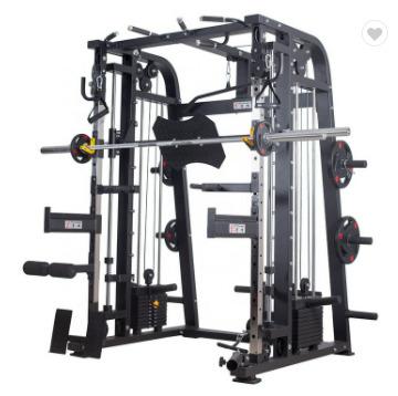 China Multi Functional Rack 3D Smith Machine For Home Use Gym Power Squat Rack Living Room Fitness Gym Equipment Trainer for sale