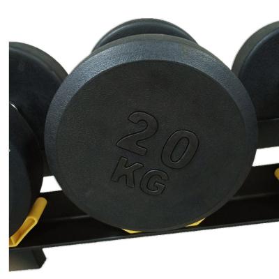 China Factory direct sale competitive price durable gym standard dumbbell rubber dumbbell with fastest production time for sale