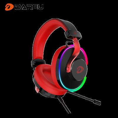 China Headband Dareu Earphone 7.1 Edge Gaming Headset Earphone With Microphone Over Ear Headset for sale