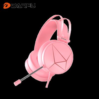 China Over Ear Dareu Most High Quality Headphones And Best Competitive Price Gaming Earphone RBG Light Cable Headset for sale