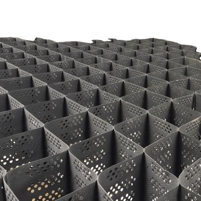 China Geo Cell Ground Grid Paver Road Grid Gravel Honeycomb Gravel Driveway 20-50mm Height Hdpe for sale