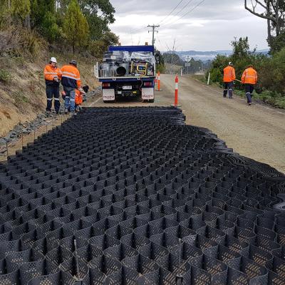 China Geocell para protección de pendientes de carretera estilo de diseño industrial apoyo técnico en línea en venta