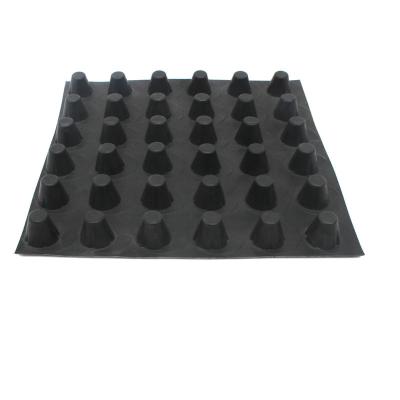 Chine Planche de drainage en plastique HDPE noir de conception moderne pour un vernis de toit en pente efficace à vendre