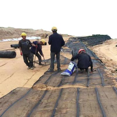 China Materia prima HDPE/PP Geogrid uniaxial para muros de contención en proyectos de ingeniería civil en venta